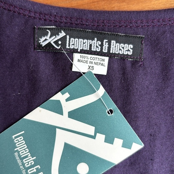 NWT Leopards & Roses cotton dress - Picture 4 of 10